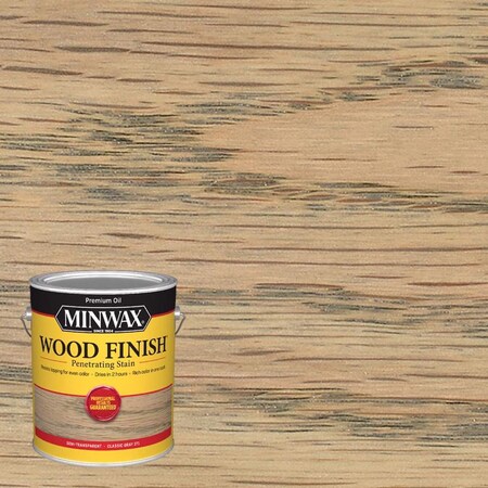 Minwax Wood Finish Semi-Transparent Classic Gray Oil-Based Penetrating Stain 1 gal 710480000